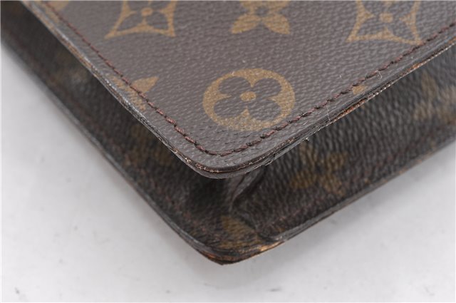 Authentic Louis Vuitton Monogram Porte Documents Senateur M53335 Briefcase 1205G