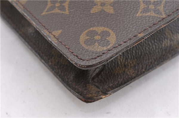 Authentic Louis Vuitton Monogram Porte Documents Senateur M53335 Briefcase 1205G
