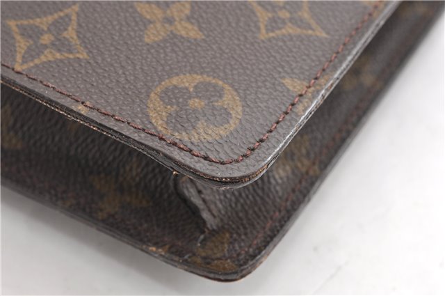 Authentic Louis Vuitton Monogram Porte Documents Senateur M53335 Briefcase 1205G