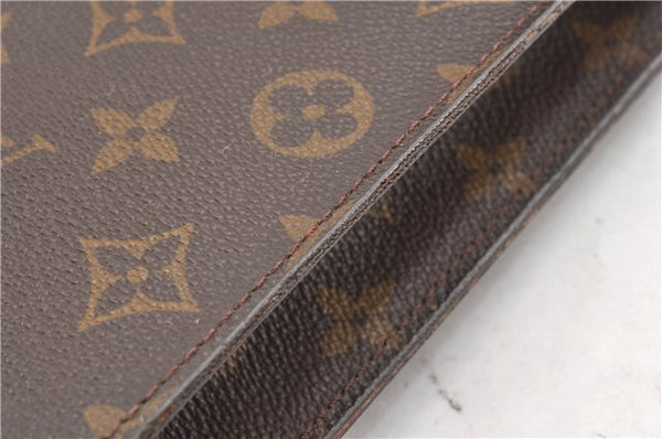 Authentic Louis Vuitton Monogram Porte Documents Senateur M53335 Briefcase 1205G