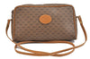 Authentic GUCCI Micro GG PVC Leather Shoulder Cross Body Bag Brown 1207D