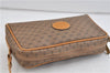 Authentic GUCCI Micro GG PVC Leather Shoulder Cross Body Bag Brown 1207D