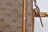 Authentic GUCCI Micro GG PVC Leather Shoulder Cross Body Bag Brown 1207D