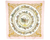 Authentic HERMES Carre 90 Scarf "LA PROMENADE DE LONGCHAMPS" Silk Pink 1207I