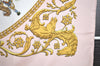 Authentic HERMES Carre 90 Scarf "LA PROMENADE DE LONGCHAMPS" Silk Pink 1207I