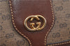 Authentic GUCCI Micro GG PVC Leather Shoulder Cross Body Bag Purse Brown 1208D