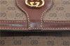 Authentic GUCCI Micro GG PVC Leather Shoulder Cross Body Bag Purse Brown 1208D