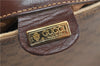 Authentic GUCCI Micro GG PVC Leather Shoulder Cross Body Bag Purse Brown 1208D