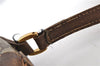 Authentic GUCCI Web Sherry Line Shoulder Cross Bag GG PVC Leather Brown 1208G