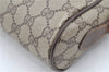 Authentic GUCCI Web Sherry Line Shoulder Cross Bag GG PVC Leather Brown 1208G