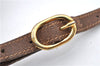 Authentic GUCCI Web Sherry Line Shoulder Cross Bag GG PVC Leather Brown 1208G