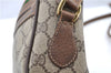 Authentic GUCCI Web Sherry Line Shoulder Cross Bag GG PVC Leather Brown 1208G