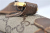 Authentic GUCCI Web Sherry Line Shoulder Cross Bag GG PVC Leather Brown 1208G