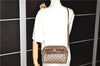 Authentic GUCCI Web Sherry Line Shoulder Cross Bag GG PVC Leather Brown 1208G