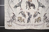 Authentic HERMES Carre 90 Scarf "EN PISTE" Silk White 1208I