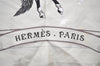 Authentic HERMES Carre 90 Scarf "EN PISTE" Silk White 1208I