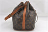 Authentic Louis Vuitton Monogram Petit Noe M42226 Shoulder Drawstring Bag 1209G