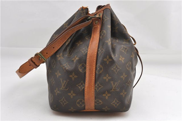 Authentic Louis Vuitton Monogram Petit Noe M42226 Shoulder Drawstring Bag 1209G