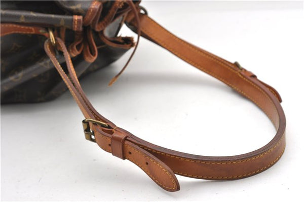Authentic Louis Vuitton Monogram Petit Noe M42226 Shoulder Drawstring Bag 1209G