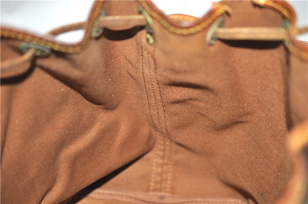 Authentic Louis Vuitton Monogram Petit Noe M42226 Shoulder Drawstring Bag 1209G