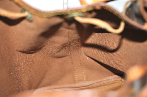 Authentic Louis Vuitton Monogram Petit Noe M42226 Shoulder Drawstring Bag 1209G