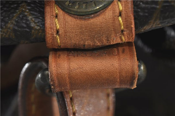 Authentic Louis Vuitton Monogram Petit Noe M42226 Shoulder Drawstring Bag 1209G