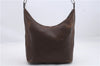 Authentic GUCCI Shoulder Hand Bag Purse Leather 0013814 Brown 1210D