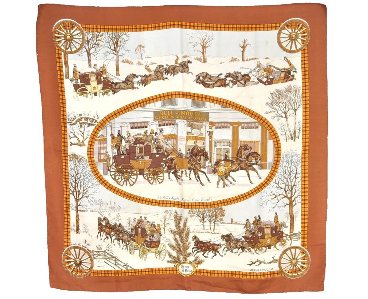 Authentic HERMES Carre 90 Scarf 