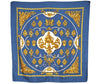 Authentic HERMES Carre 90 Scarf "SESAME" Silk Blue 1211I