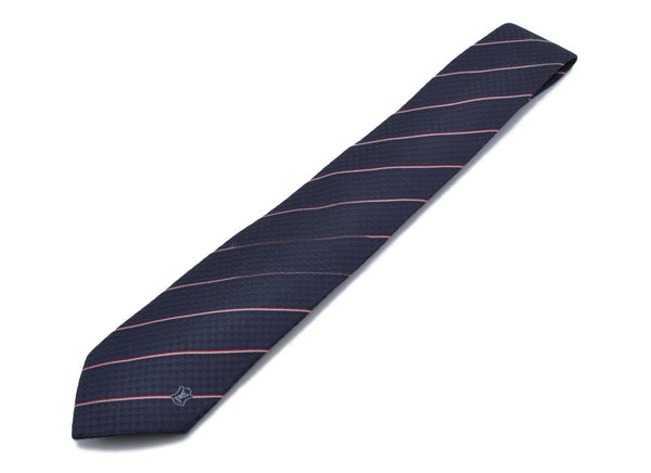 Authentic LOUIS VUITTON Necktie Clavat Ecu Tie Silk Blue Mens M78755 LV 1213C