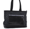 Authentic GUCCI Shoulder Tote Bag GG Canvas Leather 0190426 Black 1213D