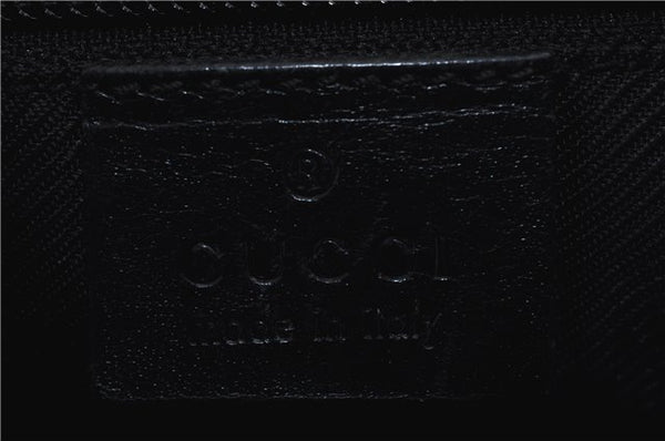 Authentic GUCCI Shoulder Tote Bag GG Canvas Leather 0190426 Black 1213D