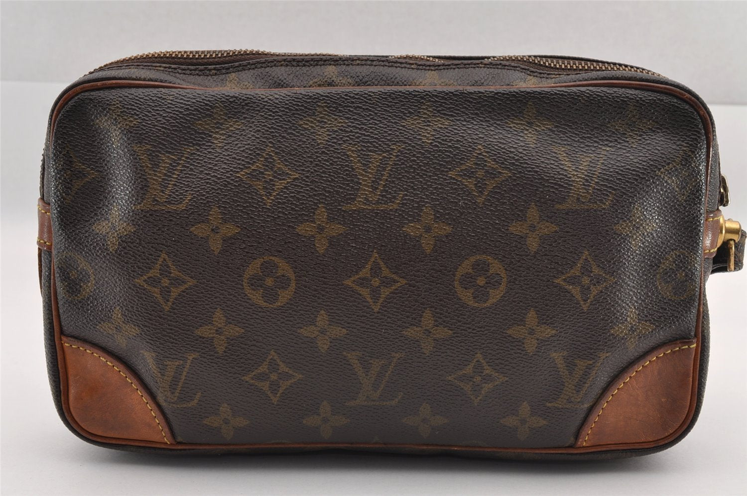 Authentic Louis Vuitton Monogram Marly Dragonne GM M51825 Clutch Bag Junk 1213I