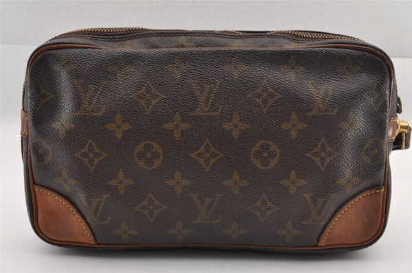 Authentic Louis Vuitton Monogram Marly Dragonne GM M51825 Clutch Bag Junk 1213I