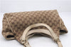 Authentic GUCCI Shoulder Hand Bag GG Canvas Leather 154982 Beige 1214D