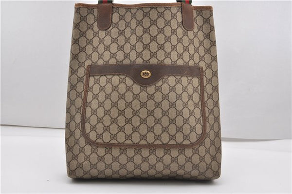 GUCCI-Old-GUCCI-Sherry-GG-Plus-Leather-Tote-Bag-Beige-39.02.003