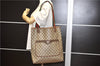Authentic GUCCI Web Sherry Line Shoulder Tote Bag GG PVC Leather Brown 1214G