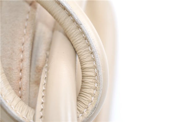 Authentic GUCCI Vintage Shoulder Hand Bag Purse Suede Leather Ivory Junk 1216G