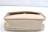 Authentic GUCCI Vintage Shoulder Hand Bag Purse Suede Leather Ivory Junk 1216G