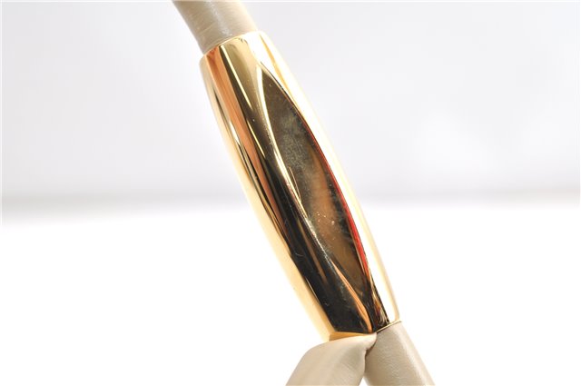 Authentic GUCCI Vintage Shoulder Hand Bag Purse Suede Leather Ivory Junk 1216G