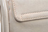 Authentic GUCCI Vintage Shoulder Hand Bag Purse Suede Leather Ivory Junk 1216G