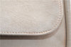 Authentic GUCCI Vintage Shoulder Hand Bag Purse Suede Leather Ivory Junk 1216G