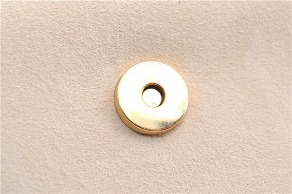 Authentic GUCCI Vintage Shoulder Hand Bag Purse Suede Leather Ivory Junk 1216G