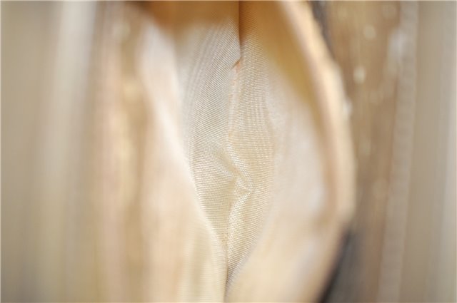 Authentic GUCCI Vintage Shoulder Hand Bag Purse Suede Leather Ivory Junk 1216G