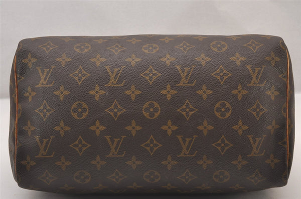 Authentic Louis Vuitton Monogram Speedy 30 Hand Boston Bag M41526 LV 1216I