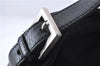 Authentic FENDI Mamma Baguette Shoulder Hand Bag Jersey Leather Black 1217D