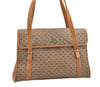 Authentic GUCCI Vintage Micro GG PVC Leather Shoulder Hand Bag Brown 1217G