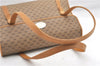 Authentic GUCCI Vintage Micro GG PVC Leather Shoulder Hand Bag Brown 1217G