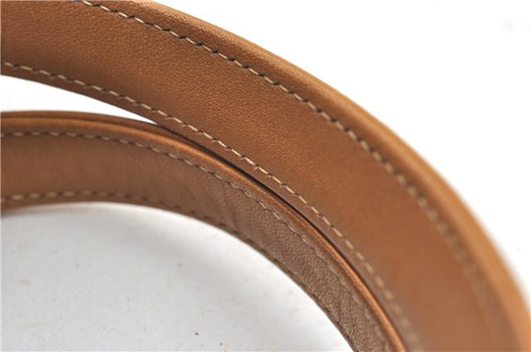 Authentic GUCCI Vintage Micro GG PVC Leather Shoulder Hand Bag Brown 1217G