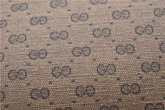 Authentic GUCCI Vintage Micro GG PVC Leather Shoulder Hand Bag Brown 1217G